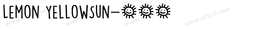 Lemon YellowSun字体转换